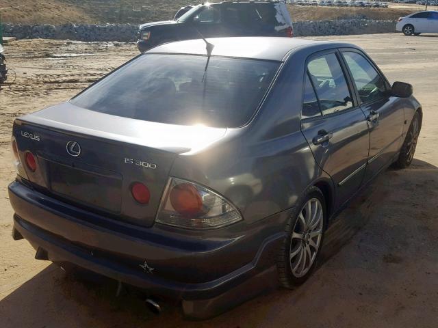 JTHBD192730072954 - 2003 LEXUS IS 300 GRAY photo 4