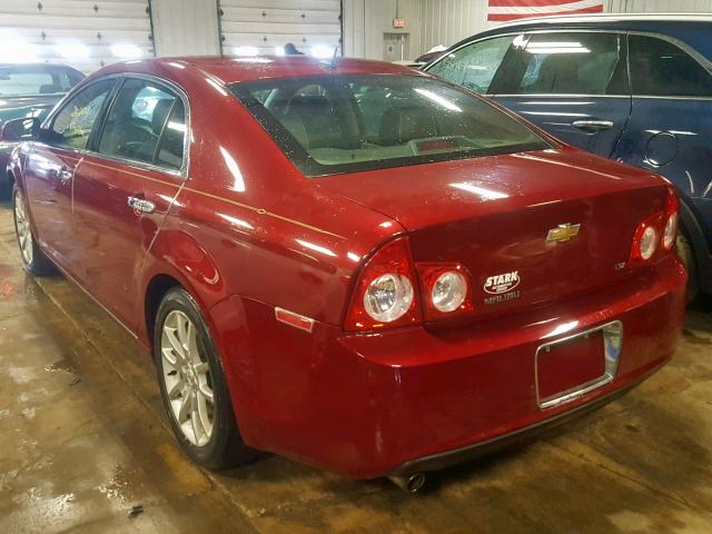 1G1ZK57BX9F118002 - 2009 CHEVROLET MALIBU LTZ BURGUNDY photo 3