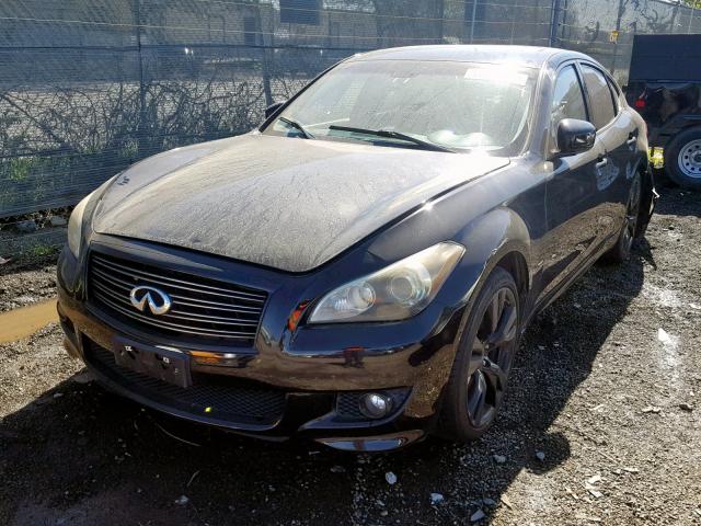 JN1BY1AP2BM322771 - 2011 INFINITI M37 BLACK photo 2