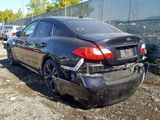 JN1BY1AP2BM322771 - 2011 INFINITI M37 BLACK photo 3