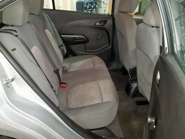 1G1JA5SH0E4184835 - 2014 CHEVROLET SONIC LS ვერცხლისფერი ფოტო 6