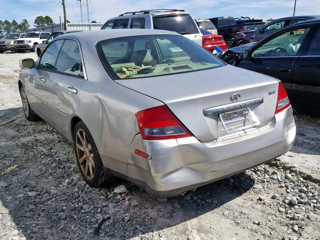 JNKAY41E53M000568 - 2003 INFINITI M45 SILVER photo 3