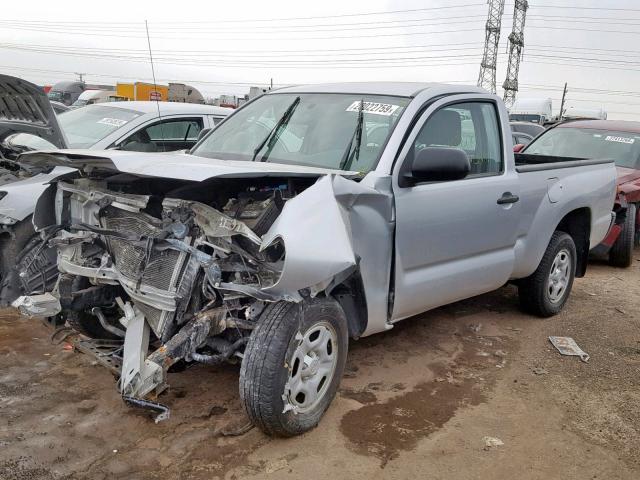 5TFNX4CN7DX030397 - 2013 TOYOTA TACOMA SILVER photo 2