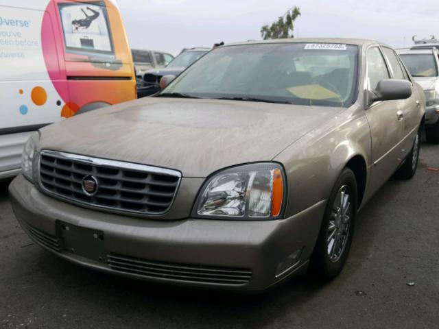 1G6KE57Y94U260241 - 2004 CADILLAC DEVILLE DH GOLD photo 2