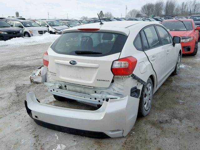 JF1GPAA64EH296545 - 2014 SUBARU IMPREZA WHITE photo 4