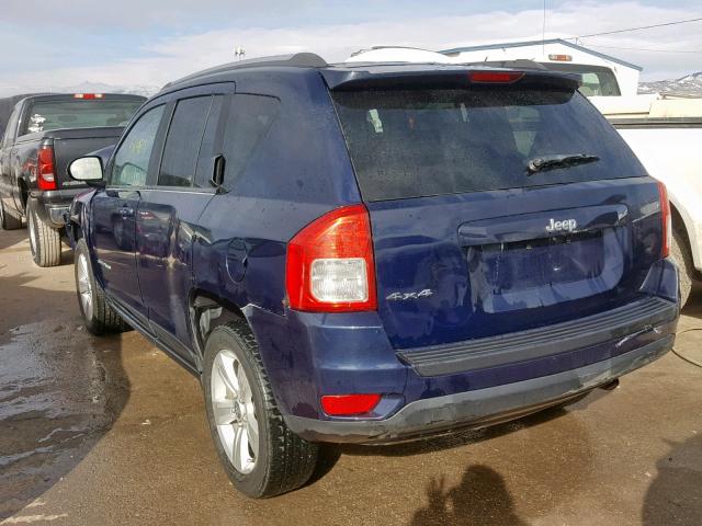 1C4NJDBB8DD177371 - 2013 JEEP COMPASS SP BLUE photo 3