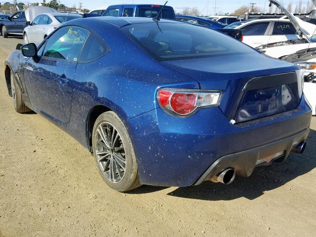 JF1ZNAA14D2714560 - 2013 TOYOTA SCION FR-S BLUE photo 3