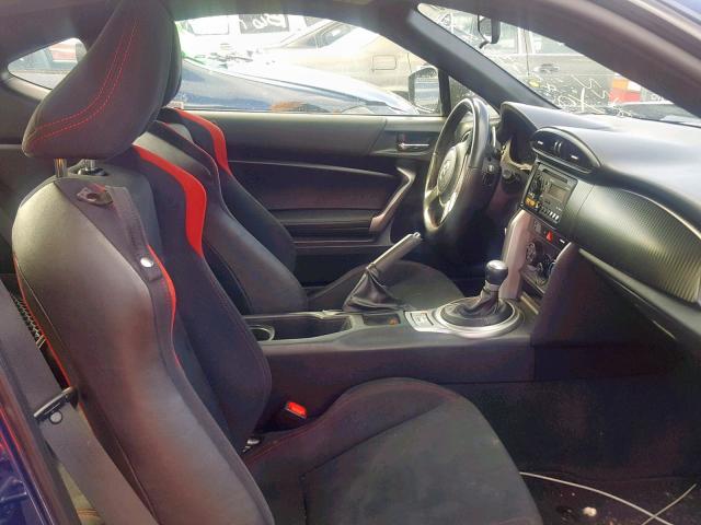 JF1ZNAA14D2714560 - 2013 TOYOTA SCION FR-S BLUE photo 5