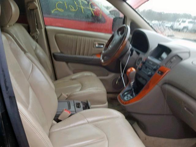 JTJGF10U030163268 - 2003 LEXUS RX 300 BLACK photo 5