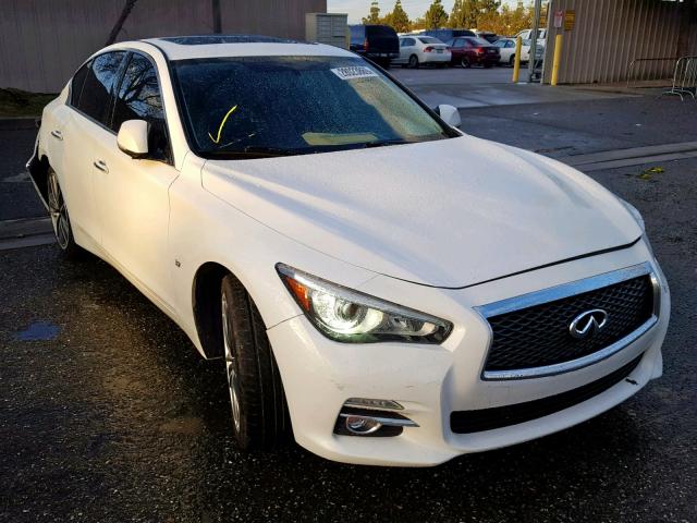 JN1BV7AR0FM403769 - 2015 INFINITI Q50 BASE WHITE photo 1