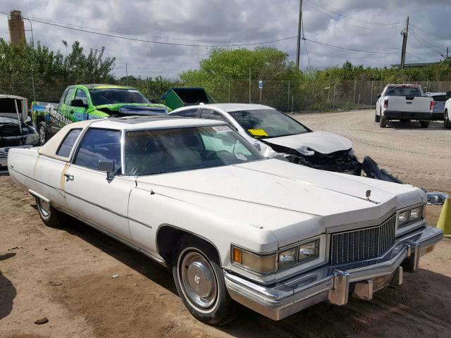 6D47S5Q209456 - 1975 CADILLAC COUPE DEVI WHITE photo 1