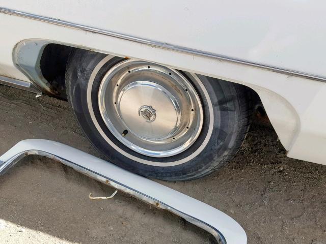 6D47S5Q209456 - 1975 CADILLAC COUPE DEVI WHITE photo 10