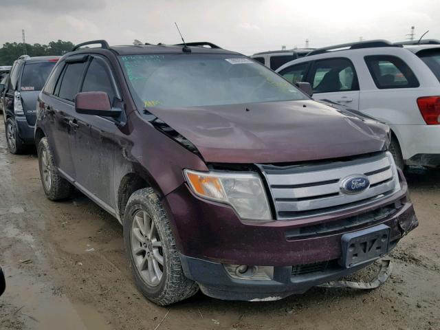 2FMDK3JC2ABA08425 - 2010 FORD EDGE SEL BURGUNDY photo 1