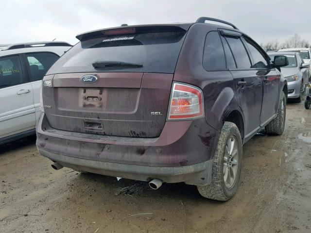 2FMDK3JC2ABA08425 - 2010 FORD EDGE SEL BURGUNDY photo 4