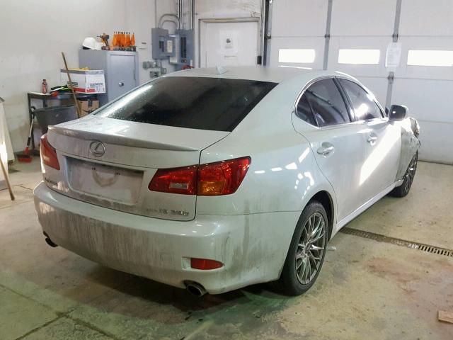 JTHCK262382026053 - 2008 LEXUS IS 250 WHITE photo 4