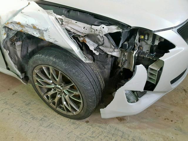 JTHCK262382026053 - 2008 LEXUS IS 250 WHITE photo 9