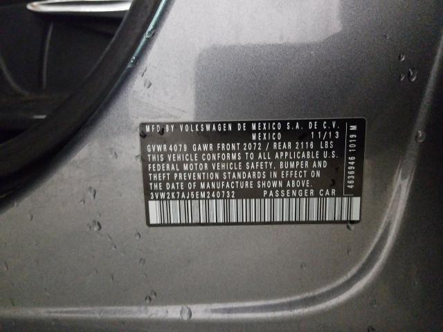 3VW2K7AJ5EM240732 - 2014 VOLKSWAGEN JETTA BASE  照片 10