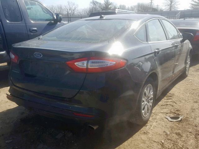 3FA6P0G79DR191969 - 2013 FORD FUSION S BLACK photo 4