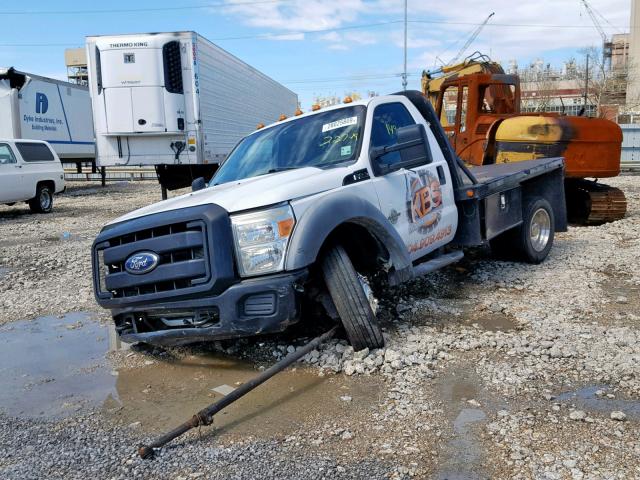 1FDUF4GT6BEC06965 - 2011 FORD F450 SUPER WHITE photo 2