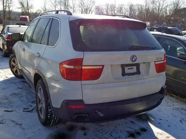 5UXFE83589L309615 - 2009 BMW X5 XDRIVE4 WHITE photo 3