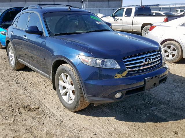 JNRAS08W85X214613 - 2005 INFINITI FX35 BLUE photo 1