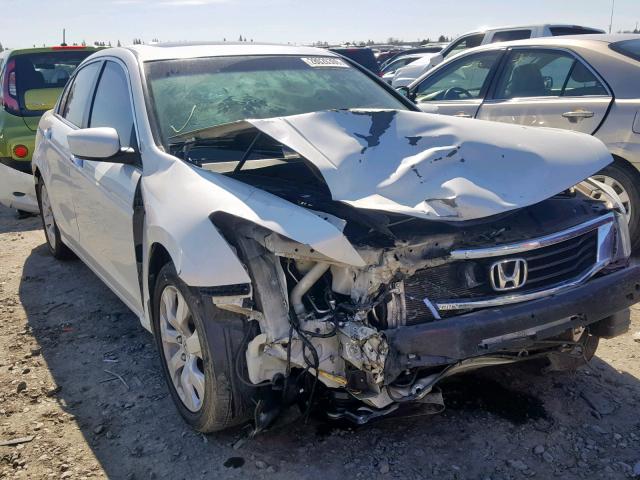 1HGCP36819A030253 - 2009 HONDA ACCORD EXL WHITE photo 1