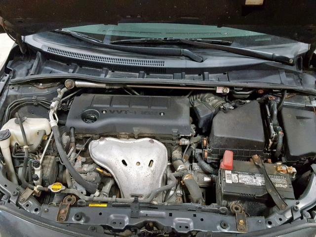 2T1BE40E39C027502 - 2009 TOYOTA COROLLA XR GRAY photo 7