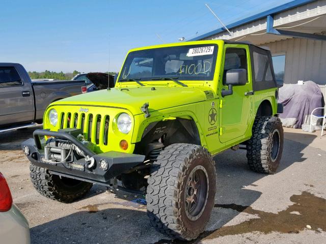 1C4AJWAG1CL286234 - 2012 JEEP WRANGLER S GREEN photo 2