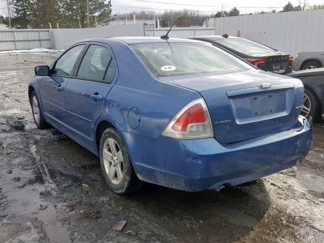 3FAHP071X9R126575 - 2009 FORD FUSION SE BLUE photo 3