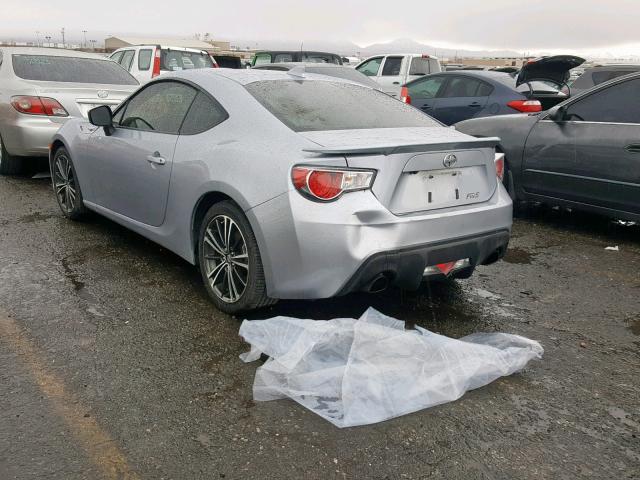 JF1ZNAA10G9700148 - 2016 TOYOTA SCION FR-S SILVER photo 3