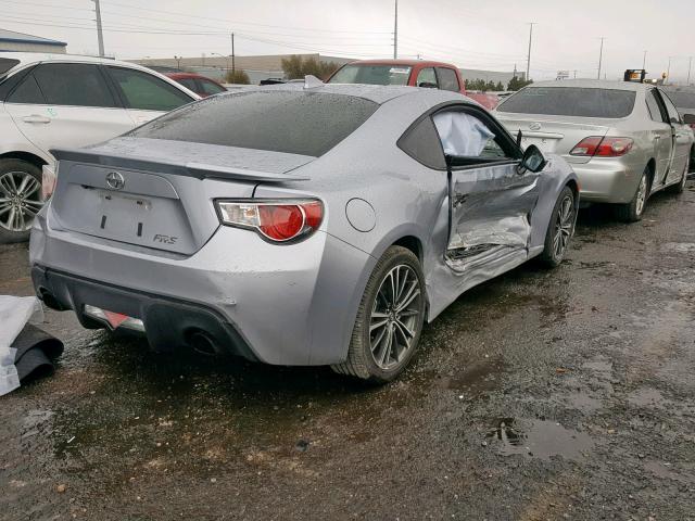 JF1ZNAA10G9700148 - 2016 TOYOTA SCION FR-S SILVER photo 4