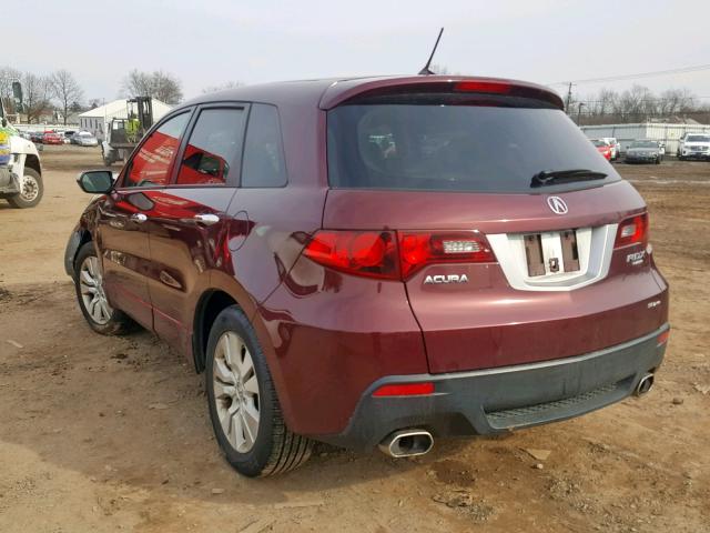 5J8TB1H2XCA003992 - 2012 ACURA RDX RED photo 3