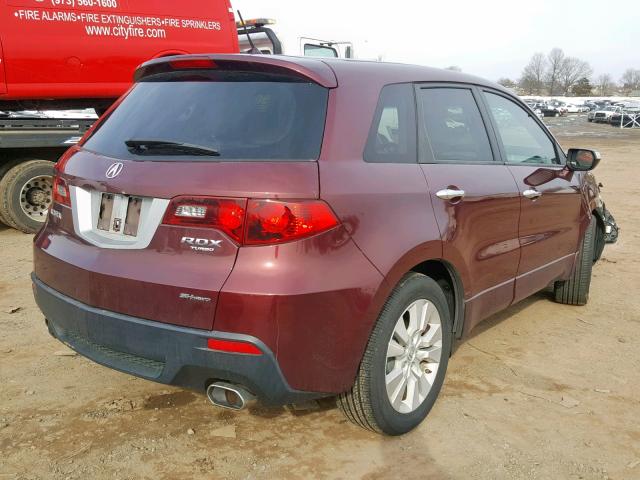 5J8TB1H2XCA003992 - 2012 ACURA RDX RED photo 4