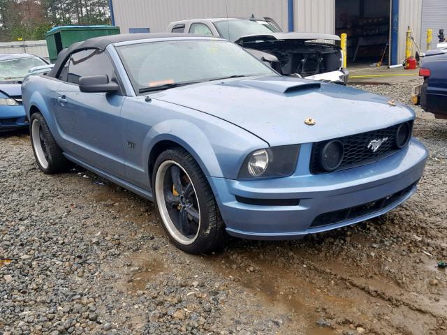 1ZVFT85H675232045 - 2007 FORD MUSTANG GT BLUE photo 1