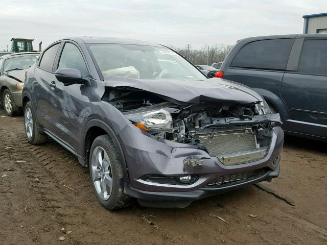 3CZRU6H50GM713223 - 2016 HONDA HR-V EX GRAY photo 1