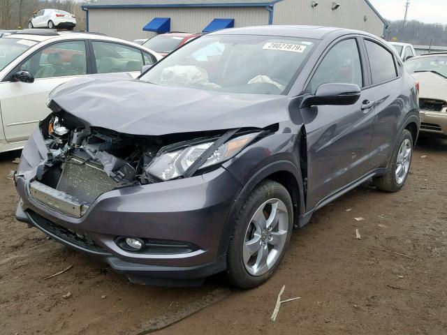 3CZRU6H50GM713223 - 2016 HONDA HR-V EX GRAY photo 2