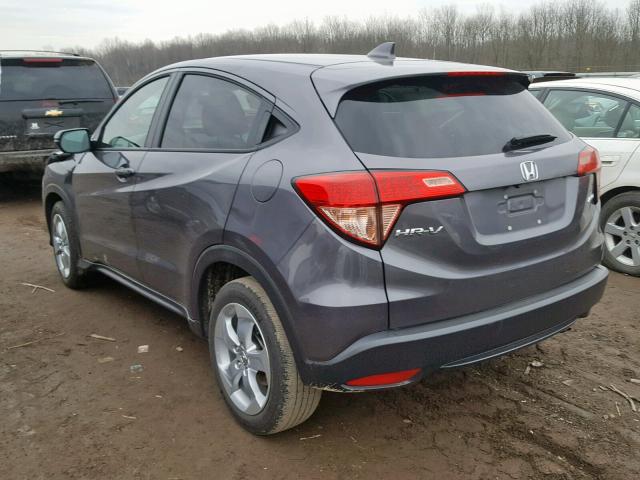 3CZRU6H50GM713223 - 2016 HONDA HR-V EX GRAY photo 3