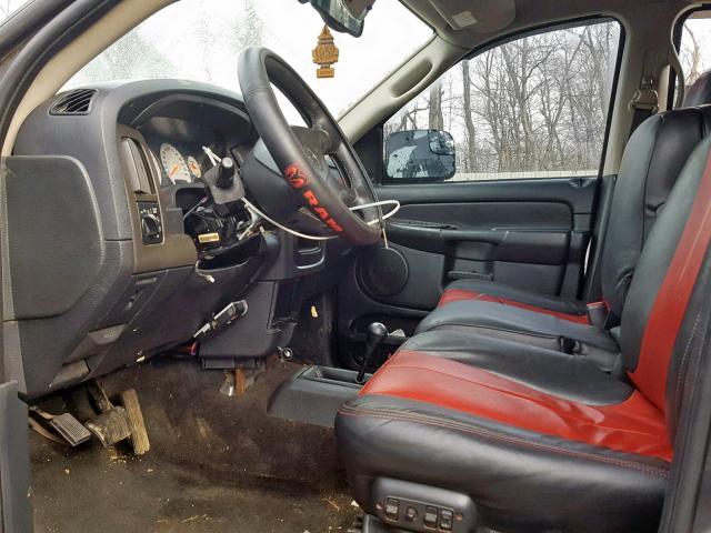 3D7KU28633G739693 - 2003 DODGE RAM 2500 S ნაცრისფერი ფოტო 5