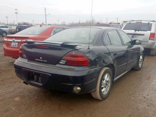 1G2NE52F54C227439 - 2004 PONTIAC GRAND AM S BLACK photo 4