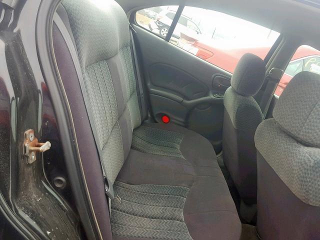 1G2NE52F54C227439 - 2004 PONTIAC GRAND AM S BLACK photo 6