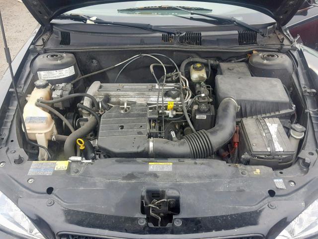 1G2NE52F54C227439 - 2004 PONTIAC GRAND AM S BLACK photo 7