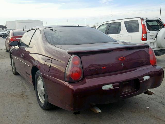 2G1WX12K739211113 - 2003 CHEVROLET MONTE CARL RED photo 3