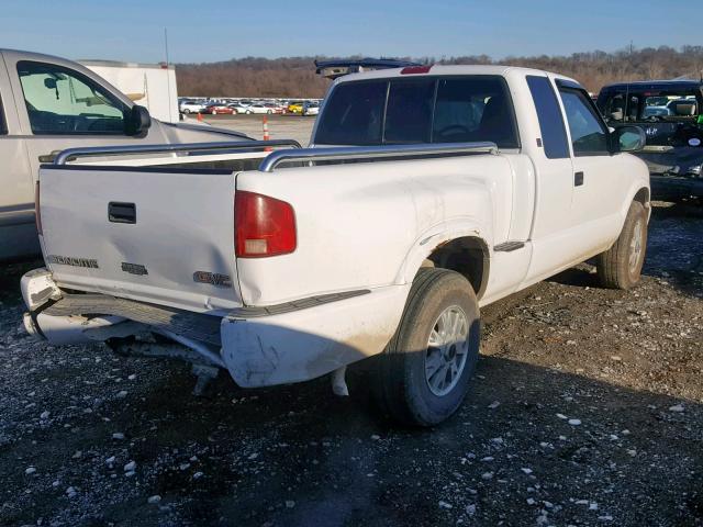 1GTDT19X638169234 - 2003 GMC SONOMA WHITE photo 4