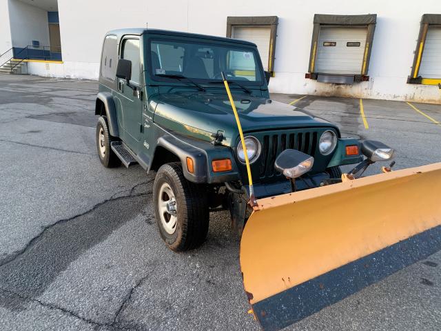 1J4FA49S4YP741154 - 2000 JEEP WRANGLER / GREEN photo 2