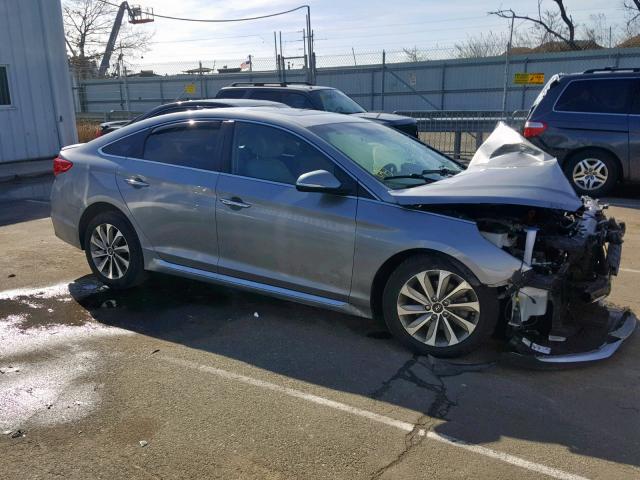 5NPE34AF5HH542510 - 2017 HYUNDAI SONATA SPO SILVER photo 1