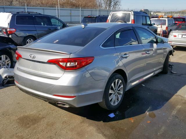 5NPE34AF5HH542510 - 2017 HYUNDAI SONATA SPO SILVER photo 4