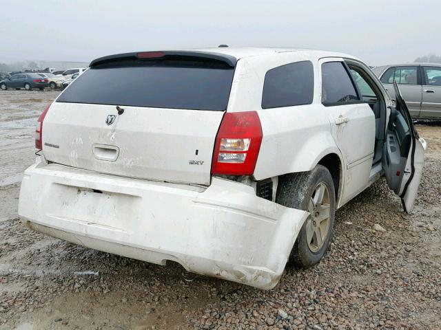 2D4FV47V47H836102 - 2007 DODGE MAGNUM SXT WHITE photo 4