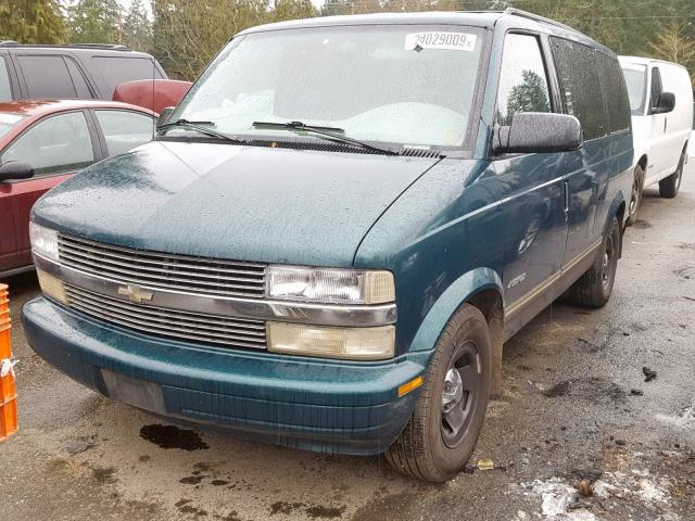 1GNDM19W8TB192772 - 1996 CHEVROLET ASTRO GREEN photo 2