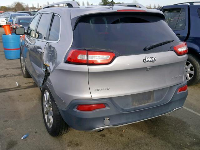 1C4PJMDB6GW186682 - 2016 JEEP CHEROKEE L GRAY photo 3