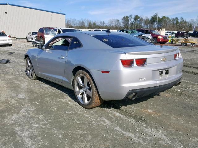 2G1FE1E36C9138942 - 2012 CHEVROLET CAMARO LS SILVER photo 3